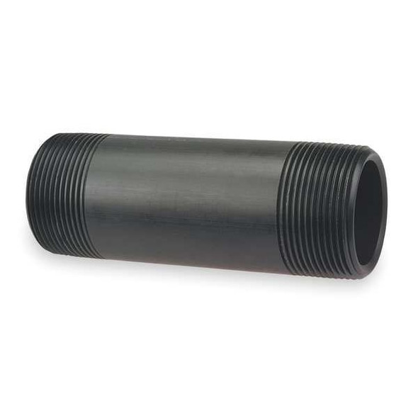 Nibco 1" MNPT x 3" TBE Kynar(R) Pipe Nipple Sch 80 6529 1x3