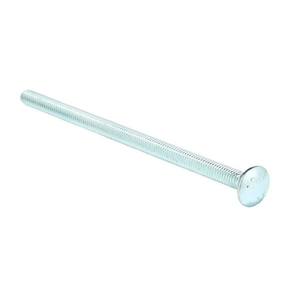 Carriage Bolt, Square Neck, 5/16"-18, 6 in L, Steel, Grade 2, Zinc Plated, 50 PK