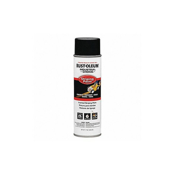 Rust-Oleum Striping Paint,20 oz,Black 1677838 Rust-Oleum Striping Paint,20 oz,Black 1677838