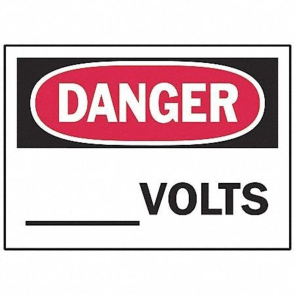 Brady Equipment Label,5 In. W,PK5, 86196 86196