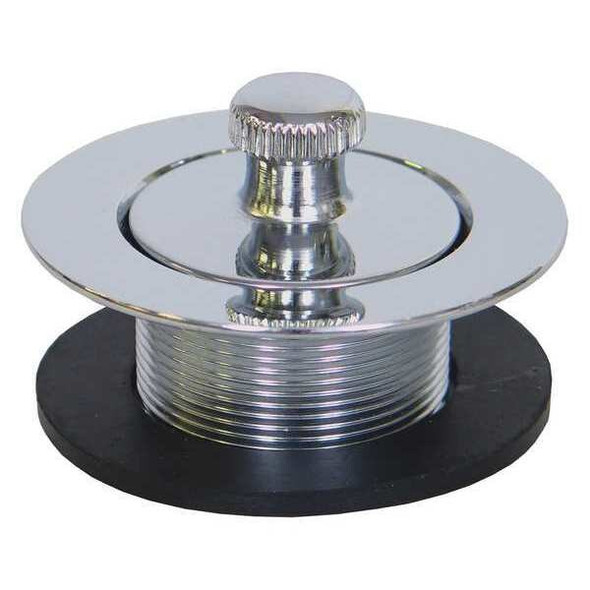 Kissler Drain Stopper,Dia. 1-5/8",Brass,Chrome 58-7160