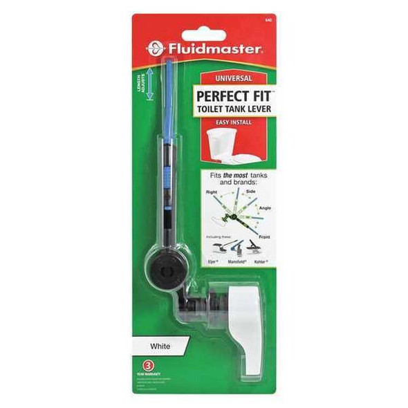 Fluidmaster Tank Lever, Metal, White, Universal Fit 640G