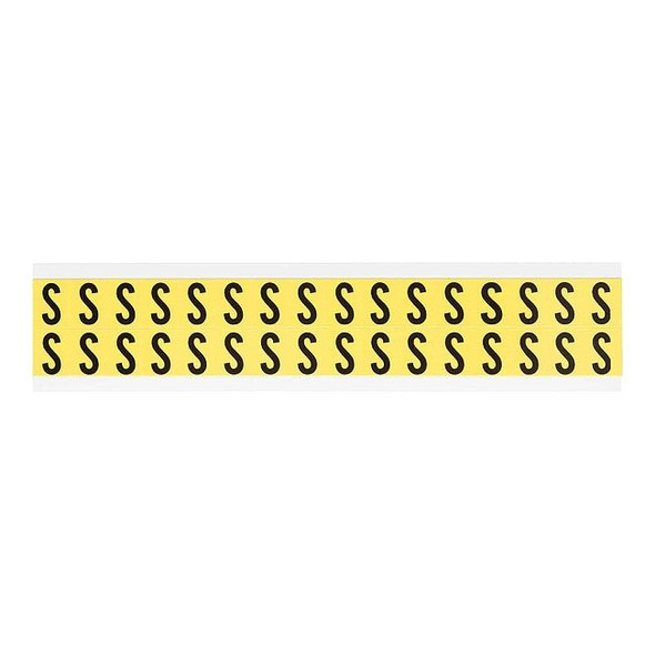 Brady LetterLabel,Vinyl,3/4inH,5/8inW,PK32 3420-S