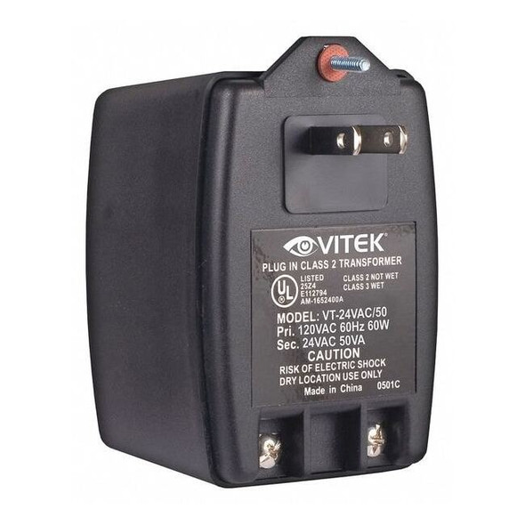 Vitek Power Supply,Output 24VAC,VA Rating 50 VT-24VAC/50