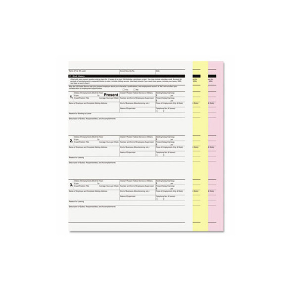 Iconex™ PAPER,CRBNLS 3-PRT REV,WH 59105 Iconex™ PAPER,CRBNLS 3-PRT REV,WH 59105