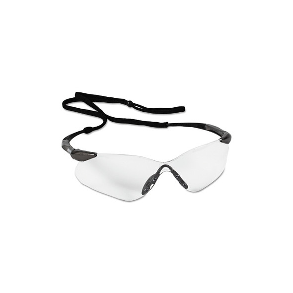 V30 Nemesis™ VL Safety Glasses, Clear, Polycarbonate Lens, Anti-Fog, Gunmetal No Brow Frame, Nylon
