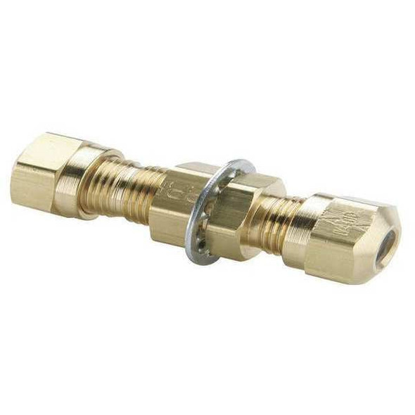 Parker Union, Brass, Comp. 3/8 in, Comp. 1/2 in 62NBH-6