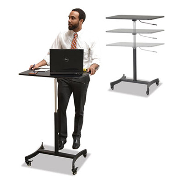 WORKSTATION,SIT-STAND,BK