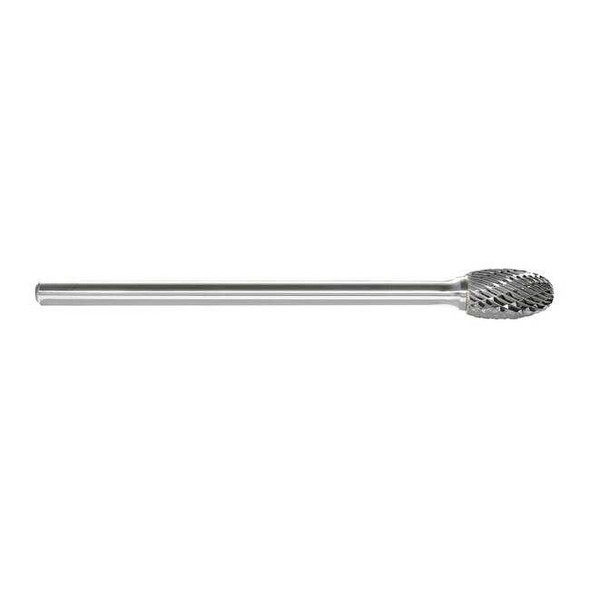Manufacturer Varies Oval Bur SE,Radius End,1/4",Carbide 310-002713