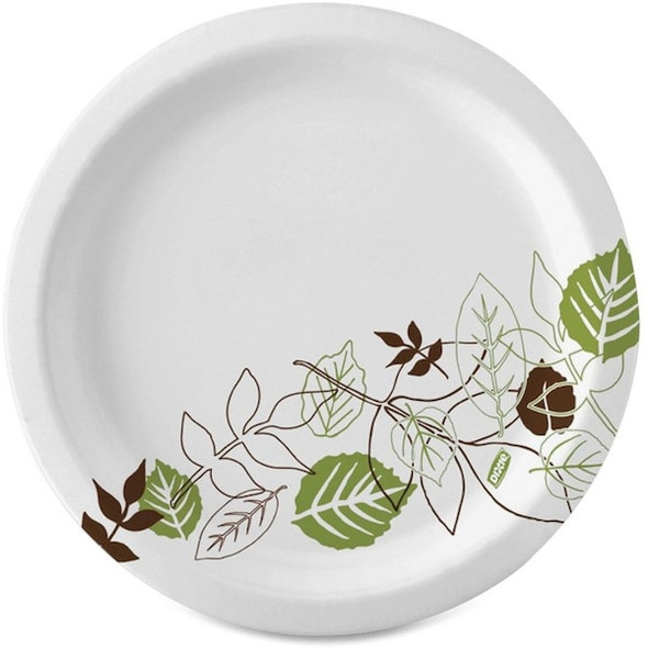 Dixie Disposable Paper Plate, 6 7/8 in, Pathways, Multi Color, PK500 UX7WS