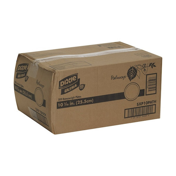 Dixie Disp Paper Plate,10 1/8",SXP10PATH,PK500 SXP10PATH Dixie Disp Paper Plate,10 1/8",SXP10PATH,PK500 SXP10PATH