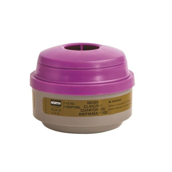 Honeywell N-Series Cartridges, Defender Multi-Contaminant/P100, 2/Pkg