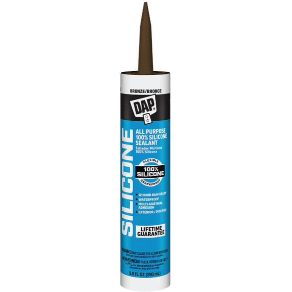 DAP 9.8 Oz. Window, Door & Siding Silicone Sealant, Bronze 7079808647