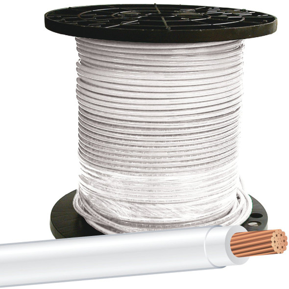 Southwire 500 Ft. 8 AWG Stranded White THHN Electrical Wire 20489112