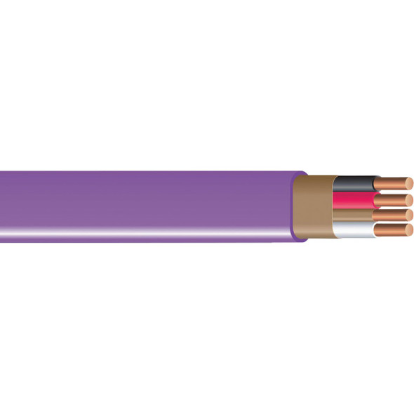 Romex 100 Ft. 12/3 Solid Purple NMW/G Electrical Wire 63947828