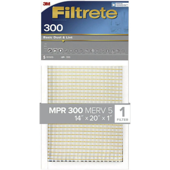 Filtrete 14x20x1 Basic D/L Filter 305-4 Pack of 4