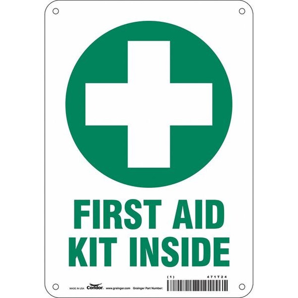 Condor Safety Sign,10 in x 7 in,Polyethylene 471T24