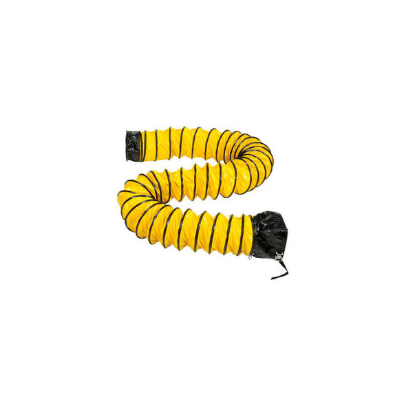 Global Industrial Flame Retardant Flexible Duct For 8"" Fan 16'L Yellow