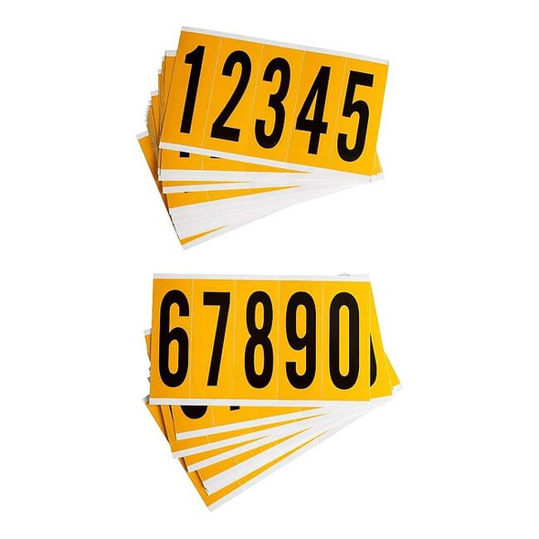 Brady NumberLabelSet,Vinyl,5inH,1-3/4inW 1560-# KIT