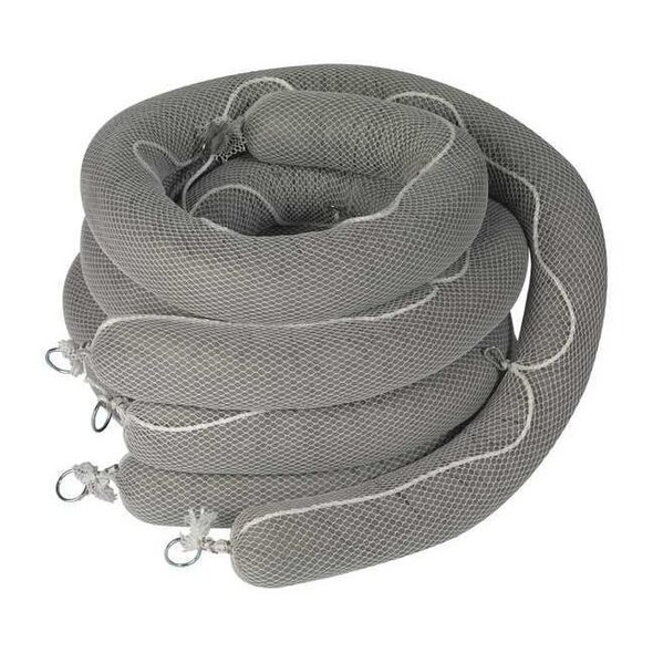 Condor Absorbent Boom, Gray, 32 gal Absorption, PK4 35ZR51