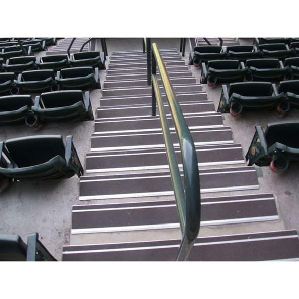 Stair Tread Cover Extruded Aluminum Black, 48 in W x 5-32" Thick  311BLA4