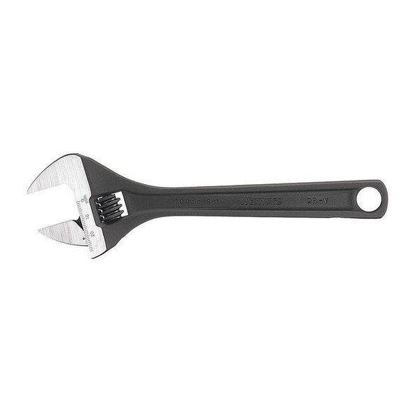 Westward Adj. Wrench,12",1-1/2" Cap.,Black 31D016