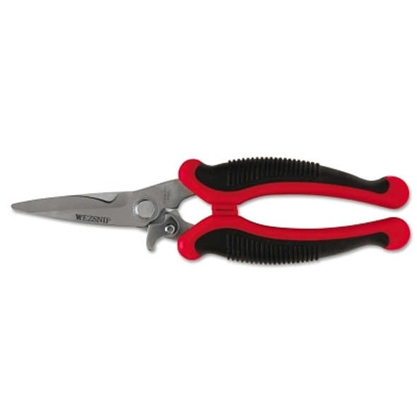 EZ Utility Snips, Cushion Grip Handle, Cuts Straight