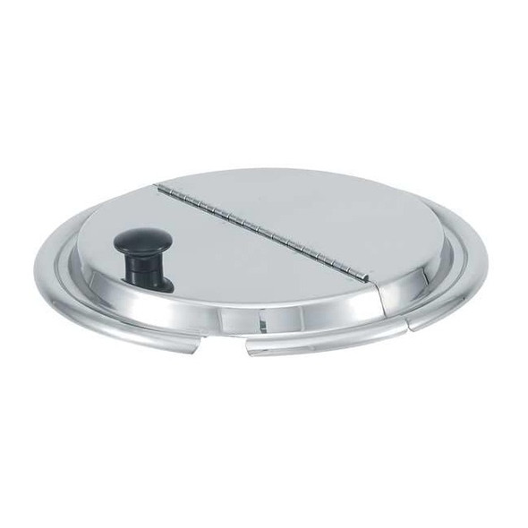 Vollrath Hinged Inset Cover,0.8 in H,Silver 47488