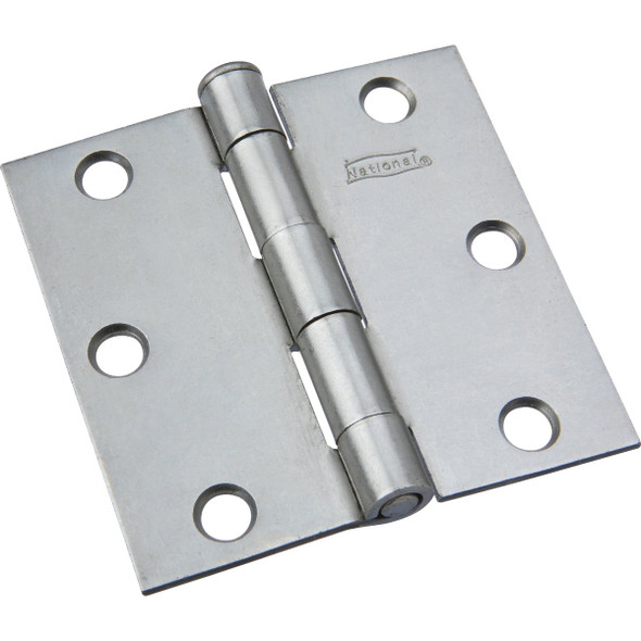 National Hardware 3 In. Square Plain Steel Broad Door Hinge N139-808 Pack of 10