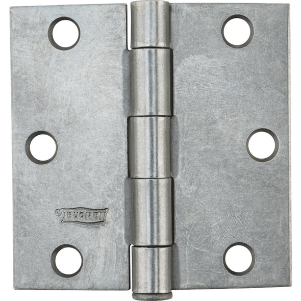 National Hardware 3 In. Square Plain Steel Broad Door Hinge