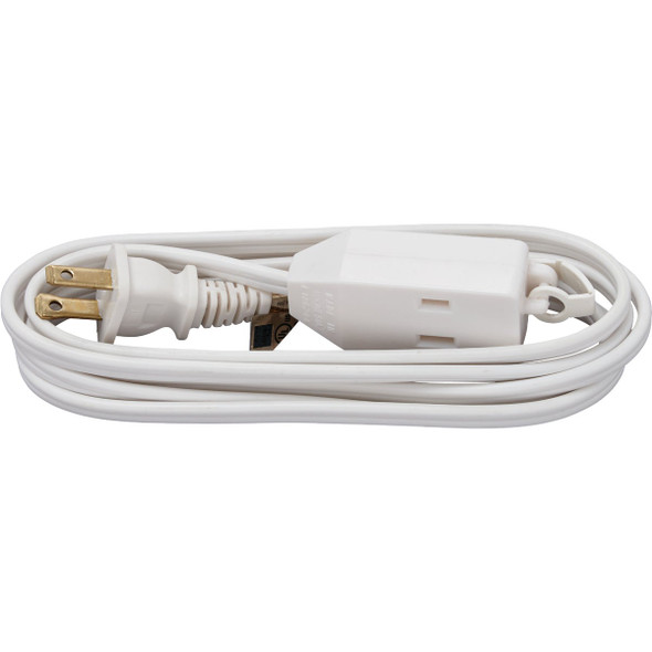 Do it Best 6 Ft. 16/2 White Cube Tap Extension Cord