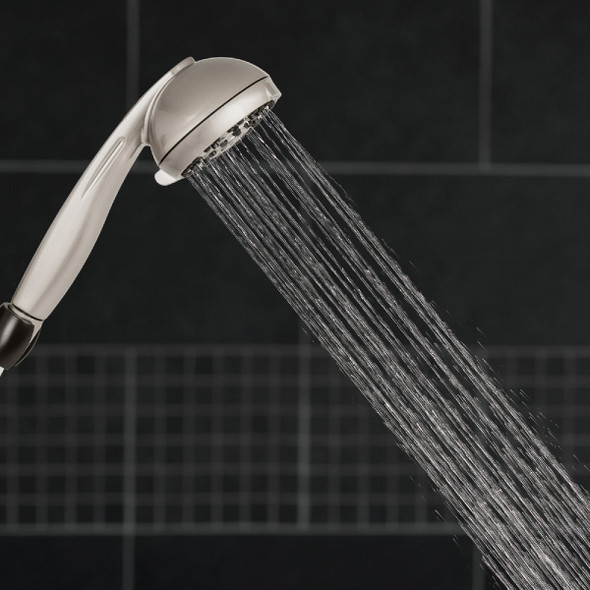 Waterpik PowerPulse 6-Spray 1.8 GPM Handheld Shower, Brushed Nickel