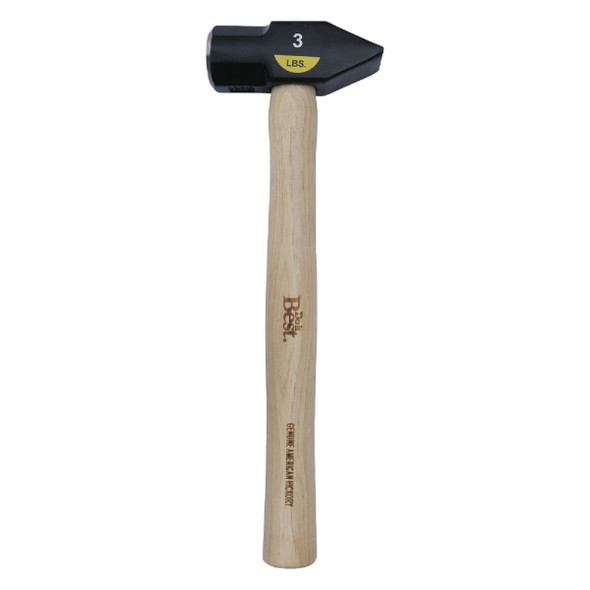 Do it Best 3 Lb. Steel Cross Peen Hammer with Hickory Handle 30939