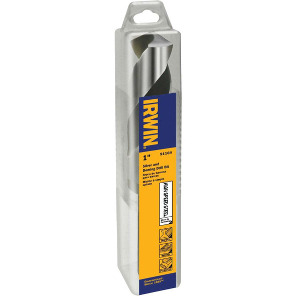 Irwin 1 In. Black Oxide Silver & Deming Drill Bit 91164