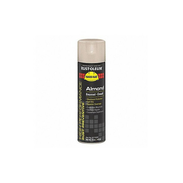 Rust-Oleum Rust Preventative Spray Paint, Almond, Gloss, Solvent, 15 oz V2170838