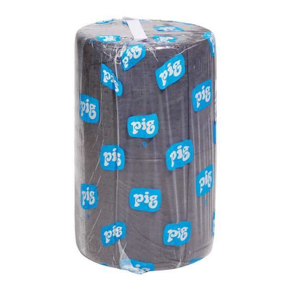Pig Sorbent Roll, 32 gal, 24 in x 300 ft, Universal, Gray, Polypropylene MAT245