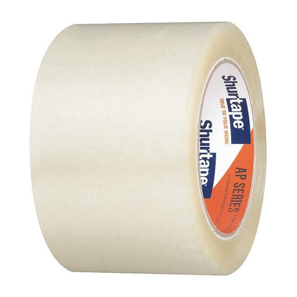 Packing Tape, 1.6 mil Thick, 3 in W x 100 m L, 3 in Core Dia., Clear, 24 PK