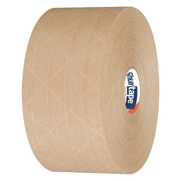 Shurtape Water-Activated Tape, 5 mil, Kraft, PK8 WP 100