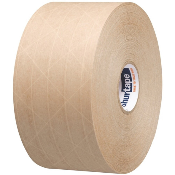 Water-Activated Packaging Tape, 70 mm W, 115m L, 5 mil Thick, Brown, PK8  101682