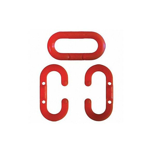 Manufacturer Varies Chain Link,Red,1-1/2" Size,Plastic,PK10 30705-10
