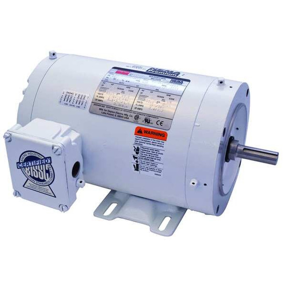 Dayton Washdown Motor,3 Ph,TENV,1 HP,1725 rpm 1TRZ6