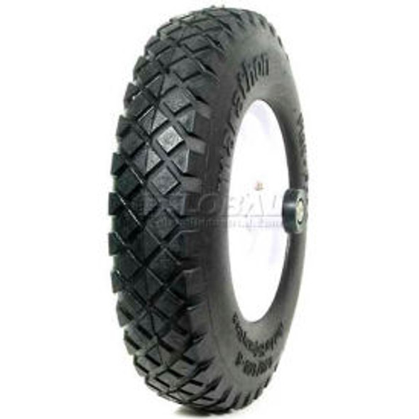 Marathon 00047 4.80/4.00-8 Knobby Tread Flat Free Wheelbarrow Tire - 6"" Centere
