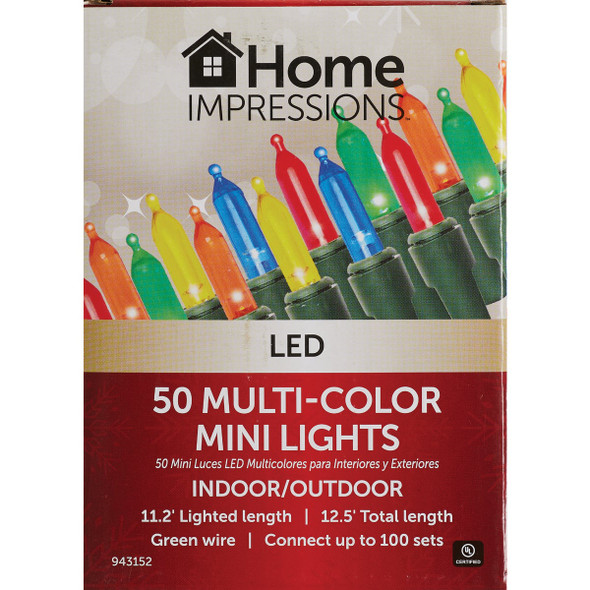 Home Impressions Multi 50-Bulb Mini LED String Light Set