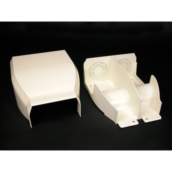 Divided Entrance End, CableSmart 40N2 Series, 1 Channel, 8.56 in W, 2 in H, 7.31 in L, White