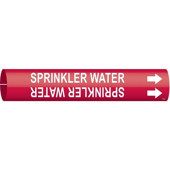 Brady Pipe Mrkr,Sprinkler Watr,7/8in H,7/8in W 4128-B