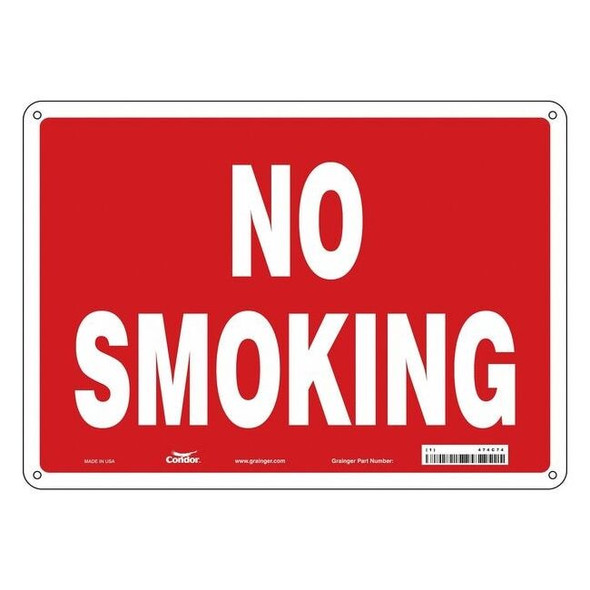 Safety Sign, 10" H, 14 in W, Polyethylene, Horizontal Rectangle, English, 474C74