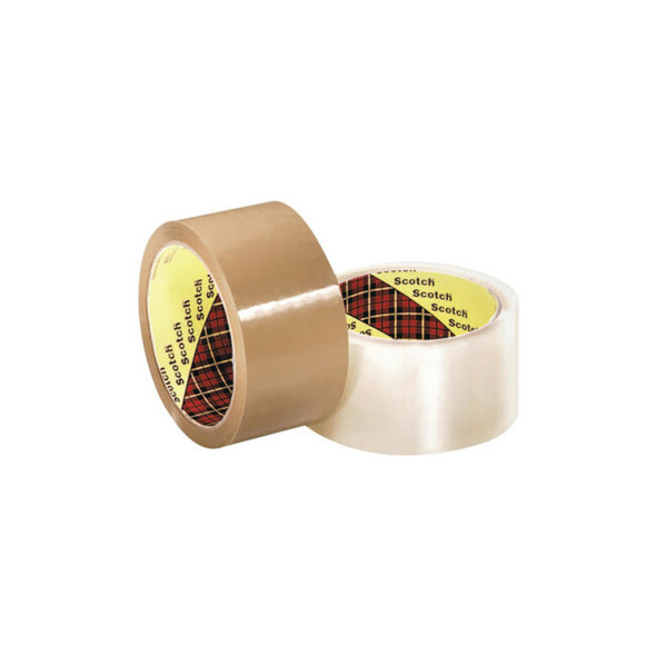 Box Sealing Tape 371, 48 mm W x 50 m L, Clear