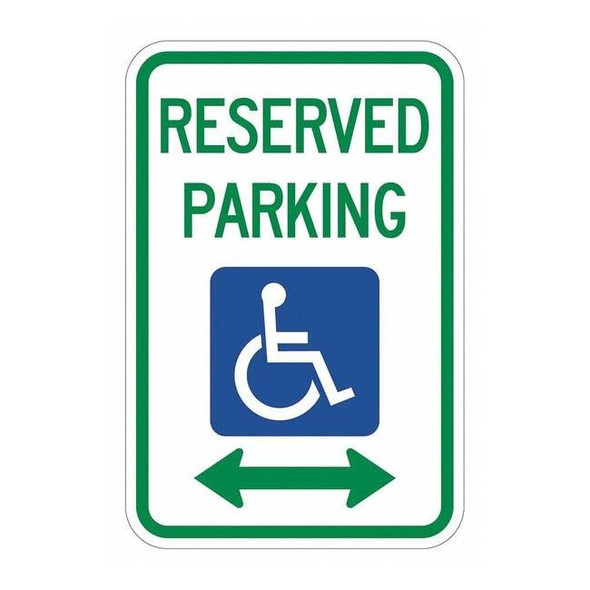 Lyle Parking Sign,18"H,12"W,Aluminum, T1-6207-EG_12x18 T1-6207-EG_12x18