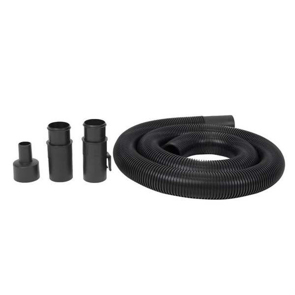 Dayton Vacuum Hose,8 ft L,Black,Plastic 61HW22