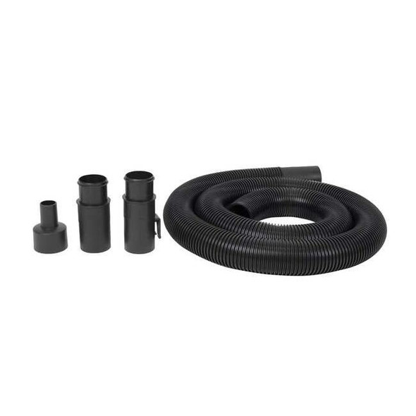 Dayton Vacuum Hose,8 ft L,Black,Plastic 61HW22